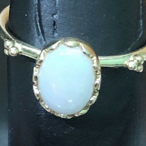 PANDORA Jewelry - PANDORA 14k Gold Soft Sweetness White Opal SZ52